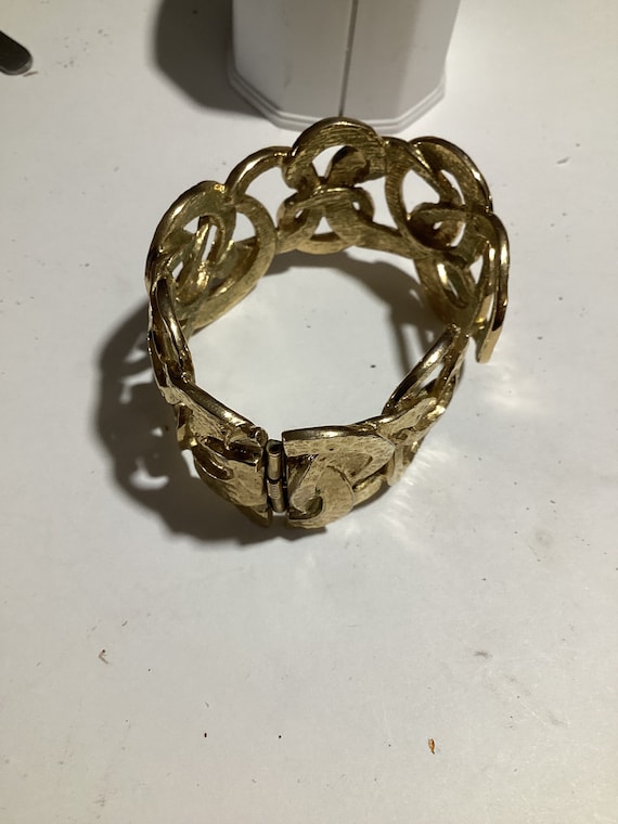Goldtone KJL Cuff Bracelet