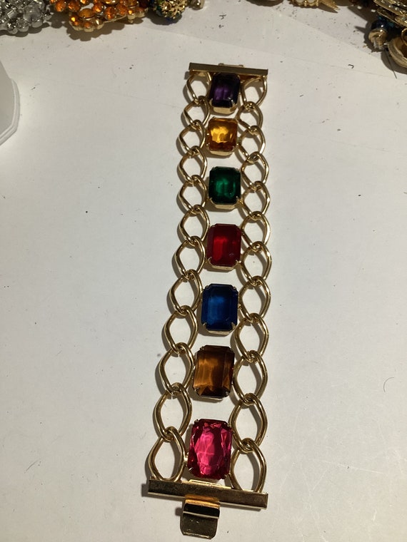 Unsigned multi color bracelet.