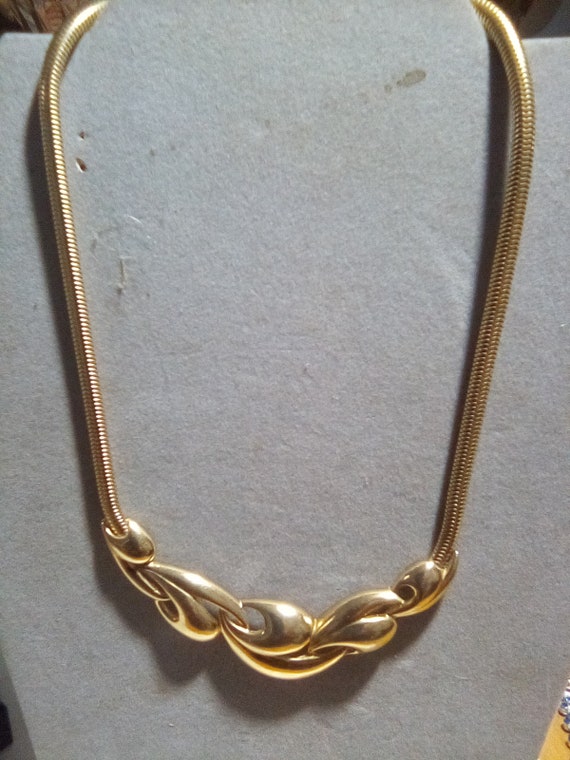 Trifari Kunio Matsumoto goldtone necklace