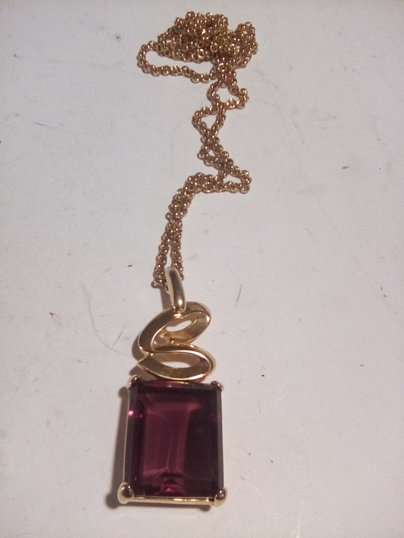 Scassi purple glass pendant - image 1