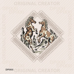 Bestfriend Horse Playing Cowgirl Western Instant Digital Download | Trendy Western Designs, Western PNG files, Trendy Shirt PNG Download #9