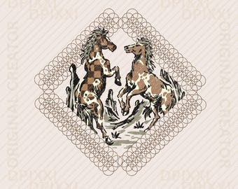 Bestfriend Horse Playing Cowgirl Western Instant Digital Download | Trendy Western Designs, Western PNG files, Trendy Shirt PNG Download #9