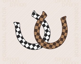 Western Horseshoe PNG * Retro Rodeo Clipart | Cowgirl Grafik | Vintage Cowgirl PNG Retro Cowboy Sublimering Retro Clipart