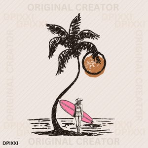 Cowgirl Summer Surfing Western Instant Digital Download | Trendy Western Designs, Western PNG files, Trendy Shirt PNGs, Trendy PNG Downloads