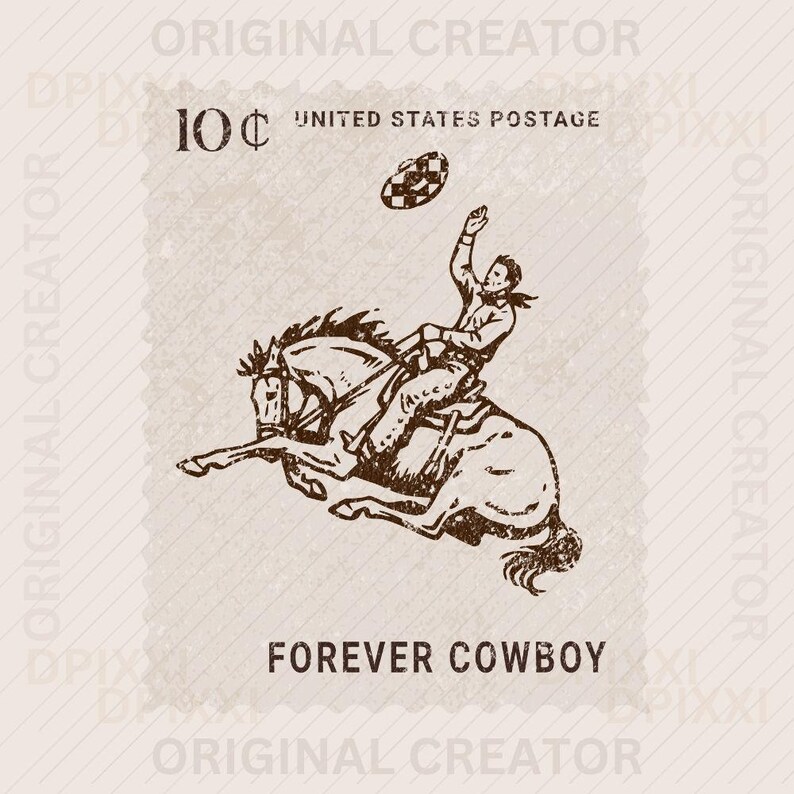 Stamp Rodeo Rodeo Cowboy Stamp PNG * Western Designs | Ranch Horse Bucking Horses ...