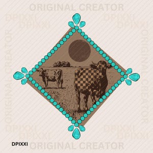 Highland Cow PNG, Checker Cow, Western Design, PNG Sublimations, Farm Sublimations, Designs Downloads, Shirt Design, Sublimation Download
