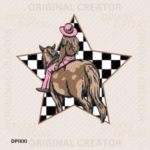 Star Cowgirls Have More Fun Horse Pink Western Instant Digital Download | Trendy Western Designs Western PNG files Trendy Shirt PNG Download