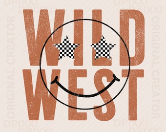 Wild West Smiley Face png| Western PNG Sublimations, Designs Downloads, Sublimation Download, Design PNGs, Country PNG