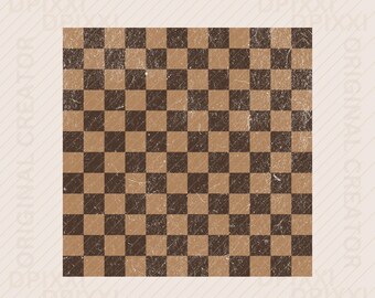 Verontruste grungeblokken chocoladebruin PNG, vierkant, dambord png, verontruste achtergrond png, grunge textuur clipart, overlay #403