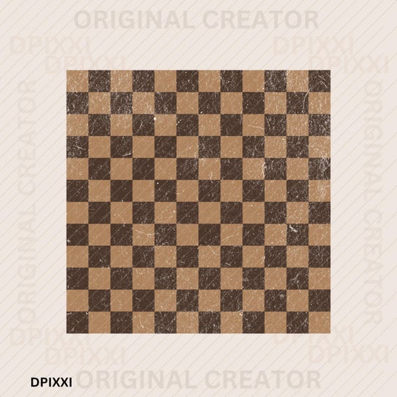 Distressed Grunge Blocks Chocolate Brown PNG, Square, checkerboard png, distressed background png, grunge texture clipart, Overlay #403