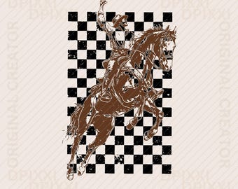 Grunge checker blocks Cowboy PNG, checkerboard png, distressed background png, grunge texture png, texture clipart, distressed overlay #3