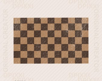 Distressed Grunge Blocks Chocolate Brown PNG, Rectangle, checkerboard png, distressed background, grunge texture, texture clipart, Overlay