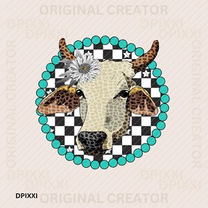 Cow Skull Checker PNG * Desert Western Instant Digital Download | Trendy Western Designs, Trendy Shirt PNG, Trendy PNG Download #82