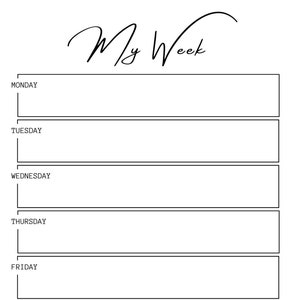 Weekly Planner | Printable Weekly Planner | Instant Download | To Do List | Vertical