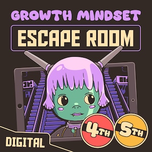4th & 5th Grade Growth Mindset Digital Escape Room (SEL Activity)
