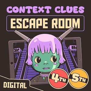 4th & 5th Grade Context Clues Escape Room: ELA Test Prep (Digital)
