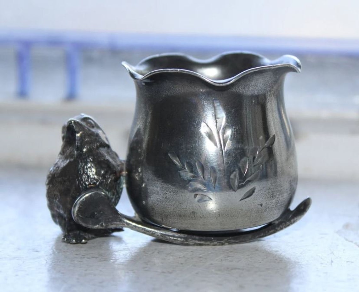Vintage Figural Silver Plate Toothpick Holder Etsy