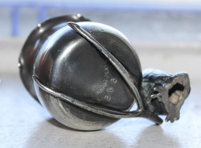 Vintage Figural Silver Plate Toothpick Holder Etsy