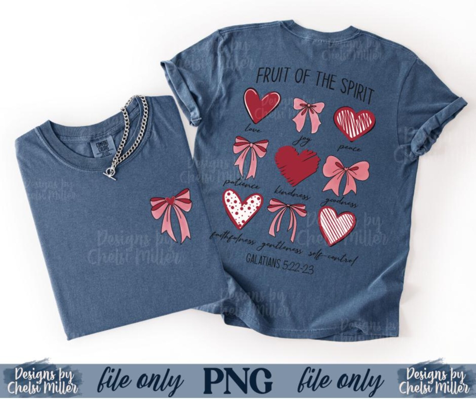 Fruit of the Spirit PNG | Galatians 5:22-23 Shirt Design | Christian ...