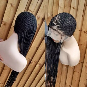 Lemonade braids, cornrow braided wig, braided full lace wig, full lace wig