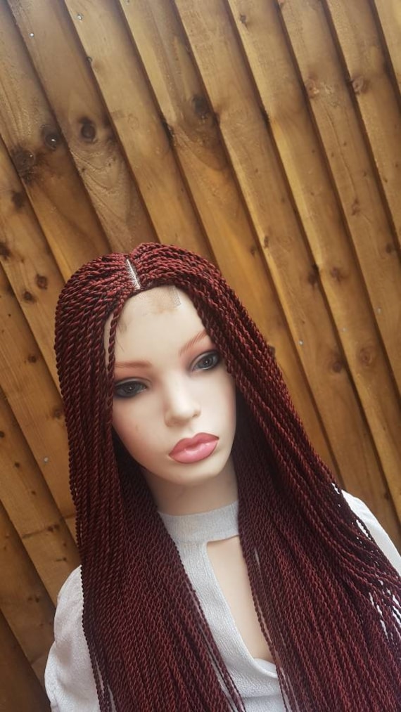 Hand Made Braided Twist, Medium Twist Wig, Knotless Braids  display picture 3