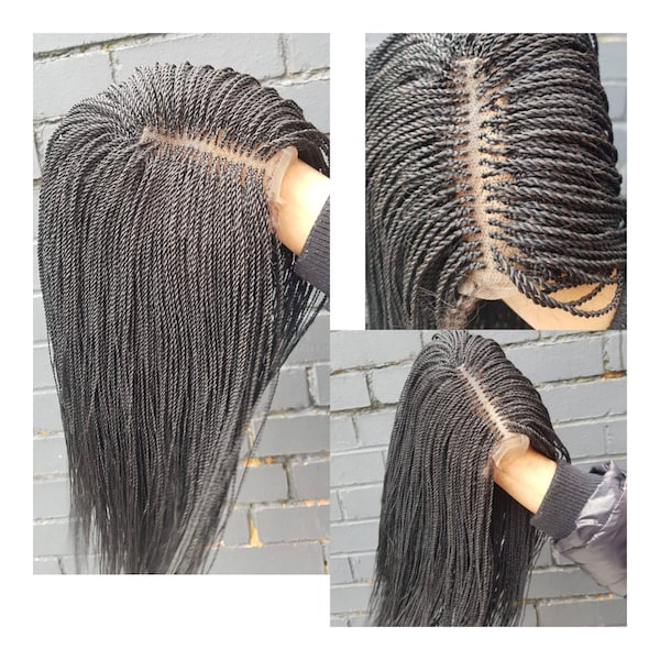 Senegalese twist wig, micro twist wigs, beautiful braided wig, short braided wig, 12-14 inches wig. Shoulder length braids