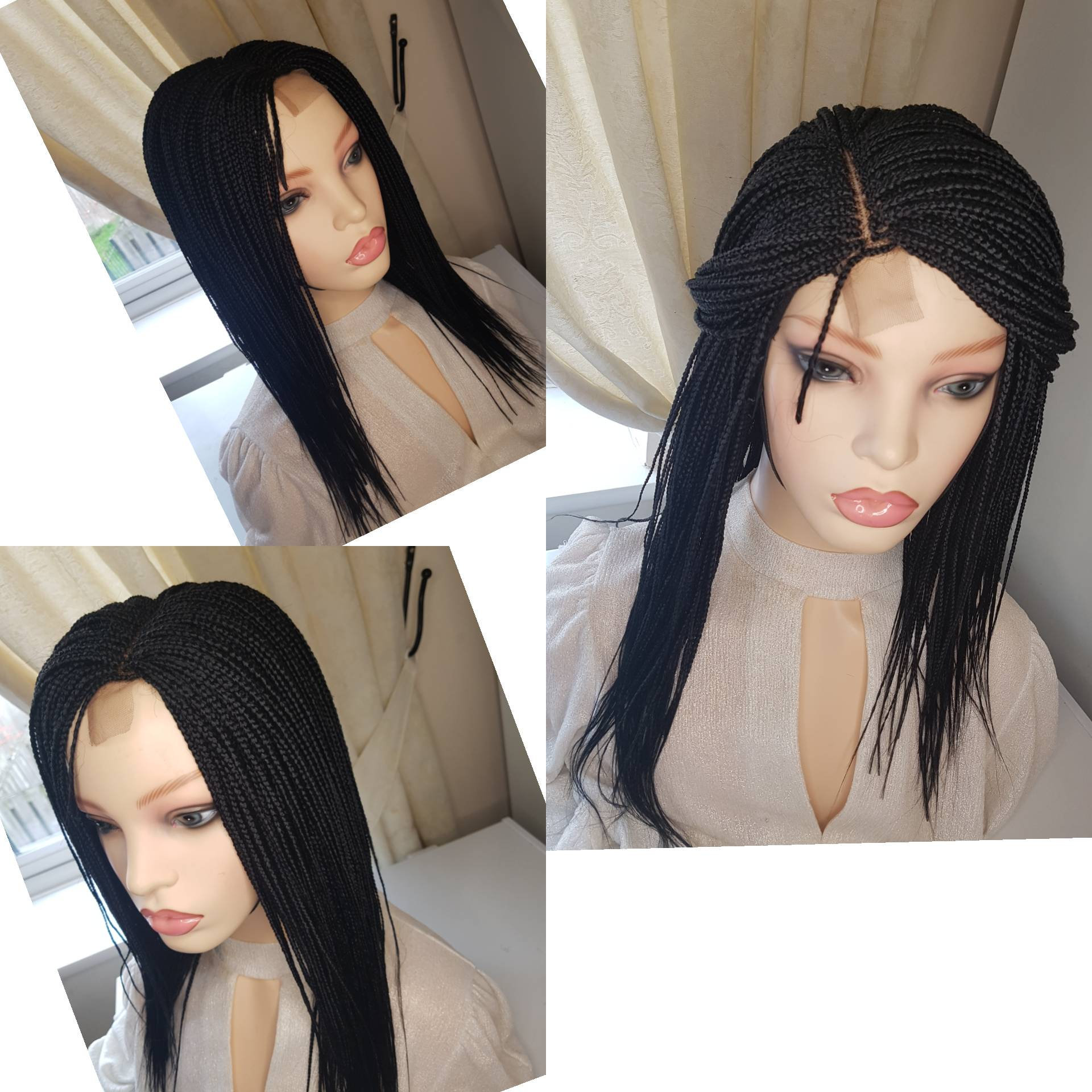 Braided Lace Wig 12 Inches Micro Braids Wig Beautiful Etsy