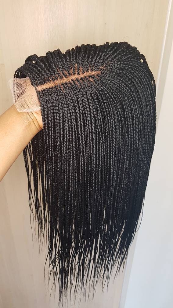 Braided Lace Wig 12 Inches Micro Braids Wig Beautiful Etsy