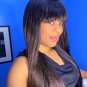 28 Zoll Fransen Perücke, Zöpfe mit Pony, super dünne Zöpfe, 30 Zoll Twist, Senegalese Twist Perücke, Closure Braids, kleine Zöpfe