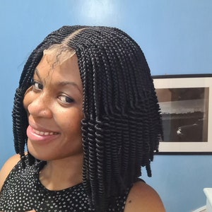 Center part cornrow wig, braided lace wig,  cornrow braids wig, braids wig. Curly braids