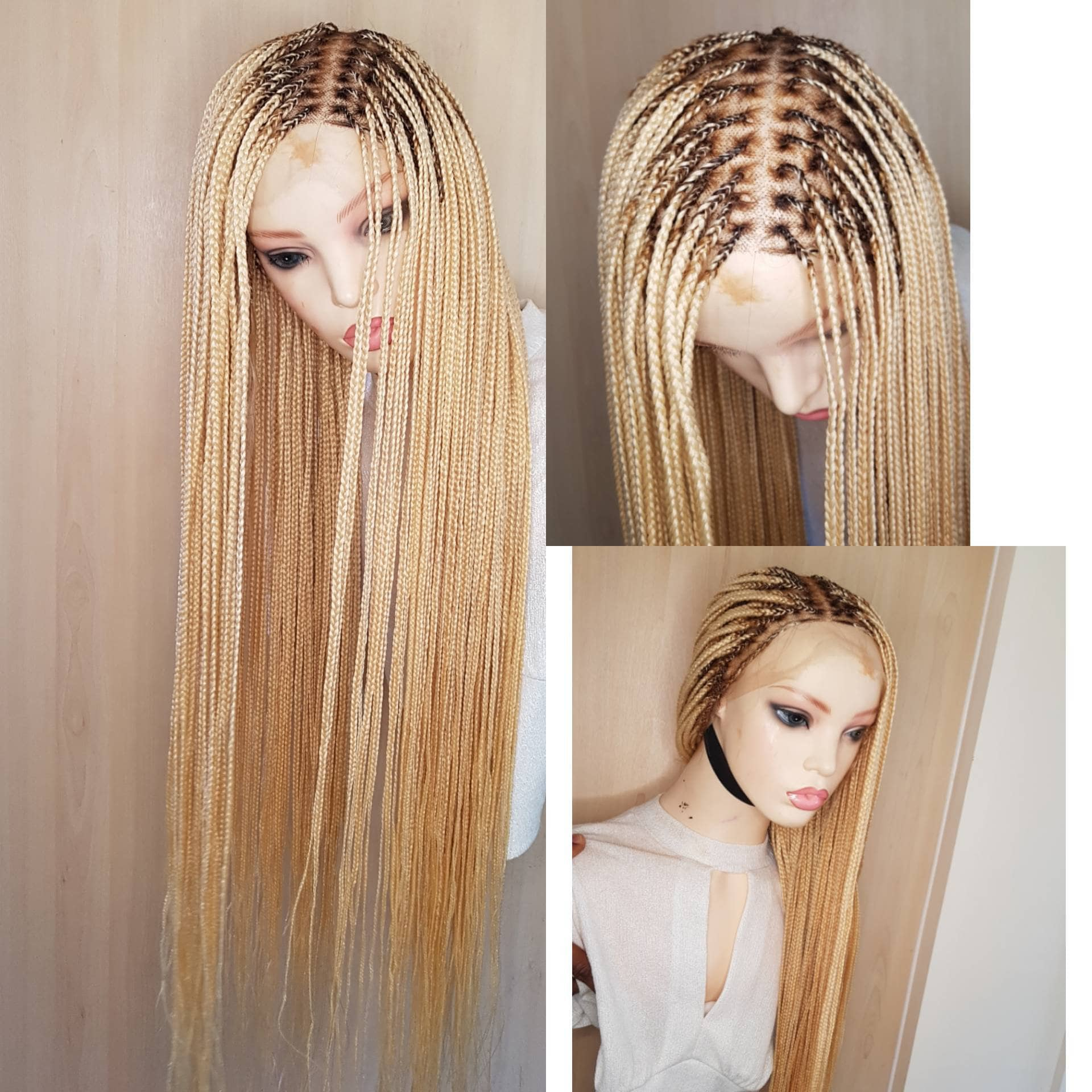 Original Jumbo Braids Hair Extension 3pcs Pure Blonde Color 24inch 100g/pc  For Twist Box Braiding Hair (613#)