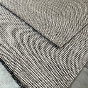 Beige Hand Woven / Hand Knitted, Soft Loop, Chunky, Flat Weave, Felted Wool Rug. Customization Available - LavnLira