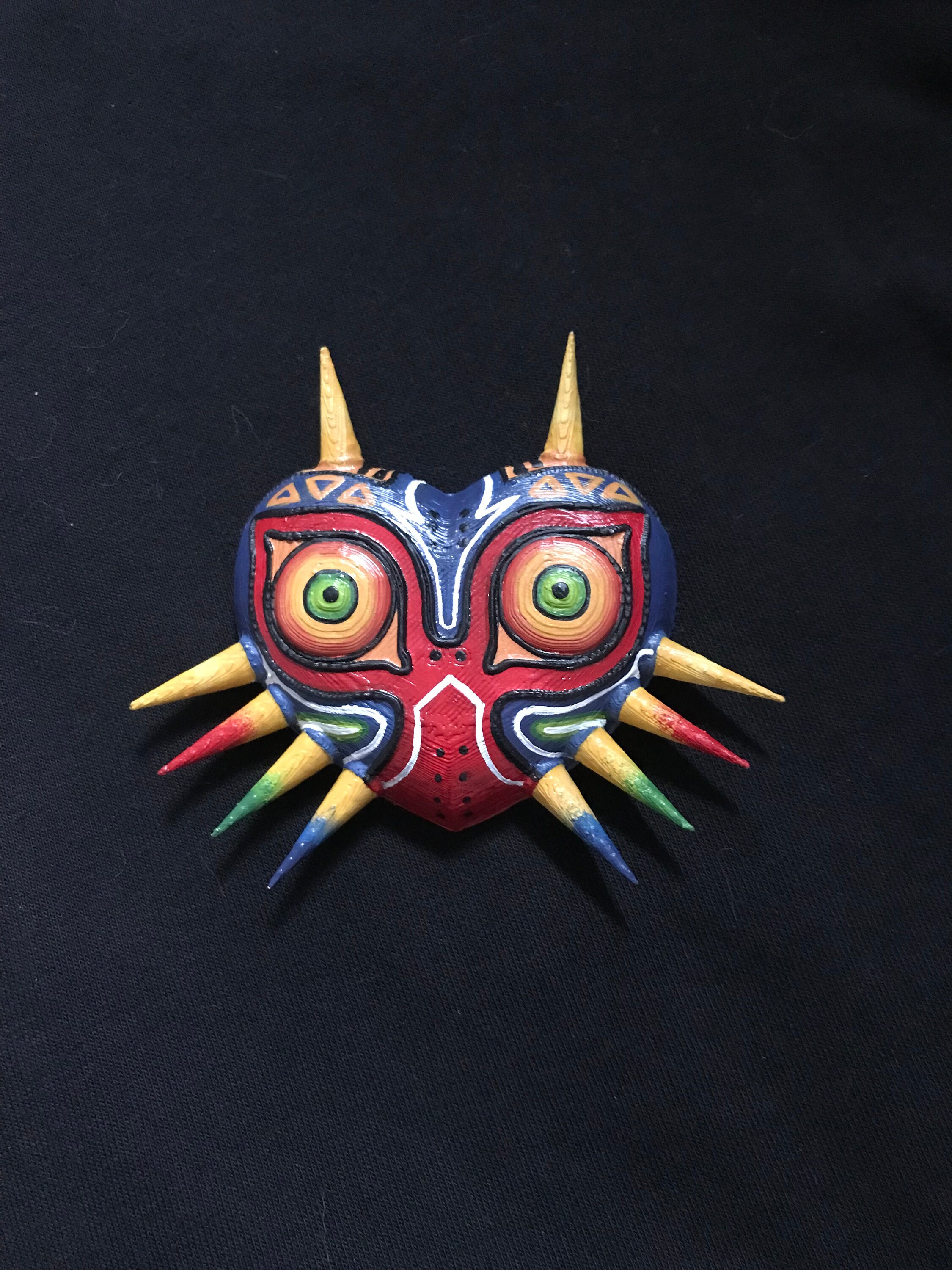 3D Printed & Hand-painted Miniature Majora's Mask From - Etsy