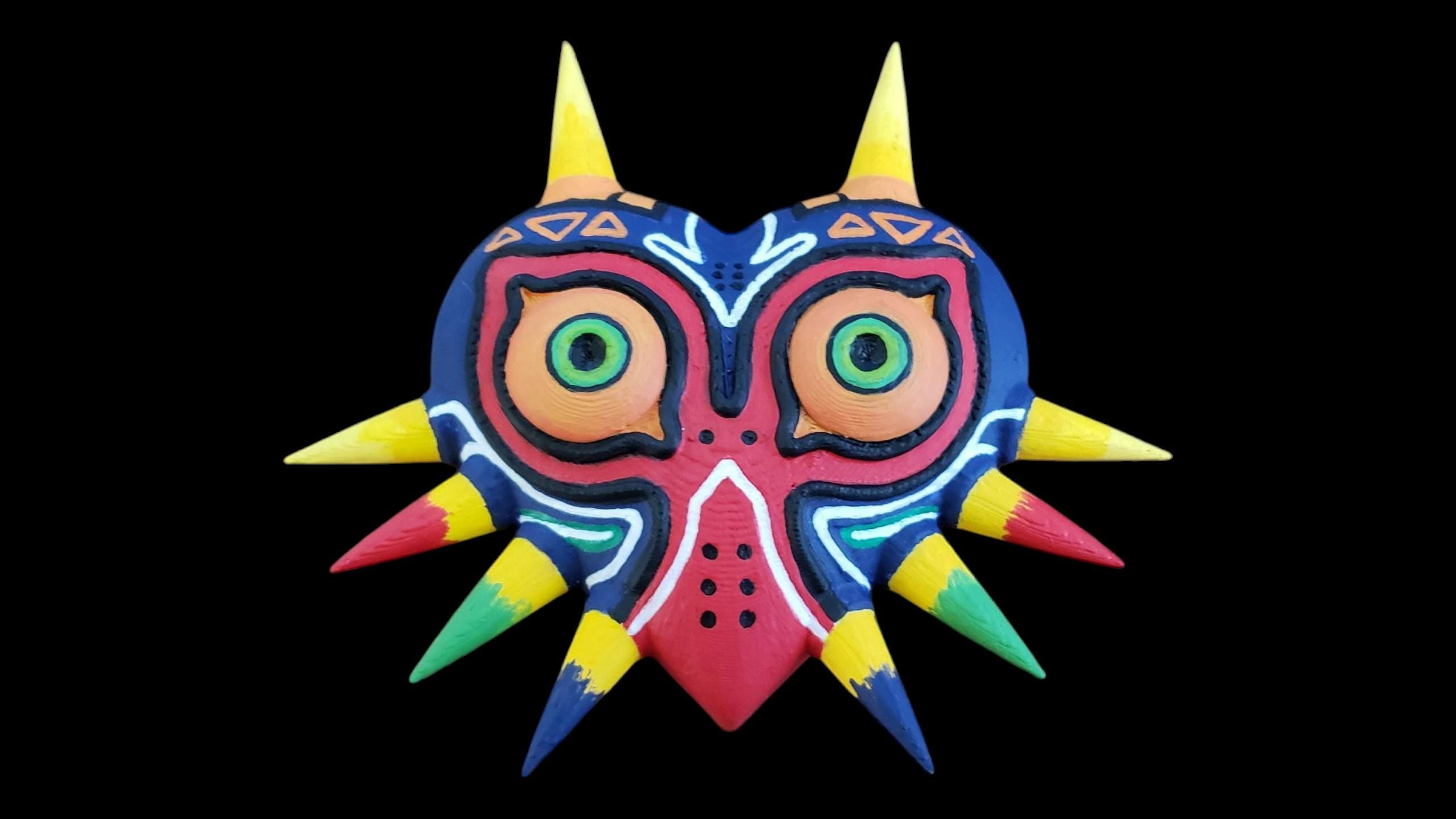 3D Printed & Hand-painted Miniature Majora's Mask From Legend of