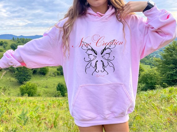 Sweat shirt Bible Verse New Creation Sweat capuche Etsy France