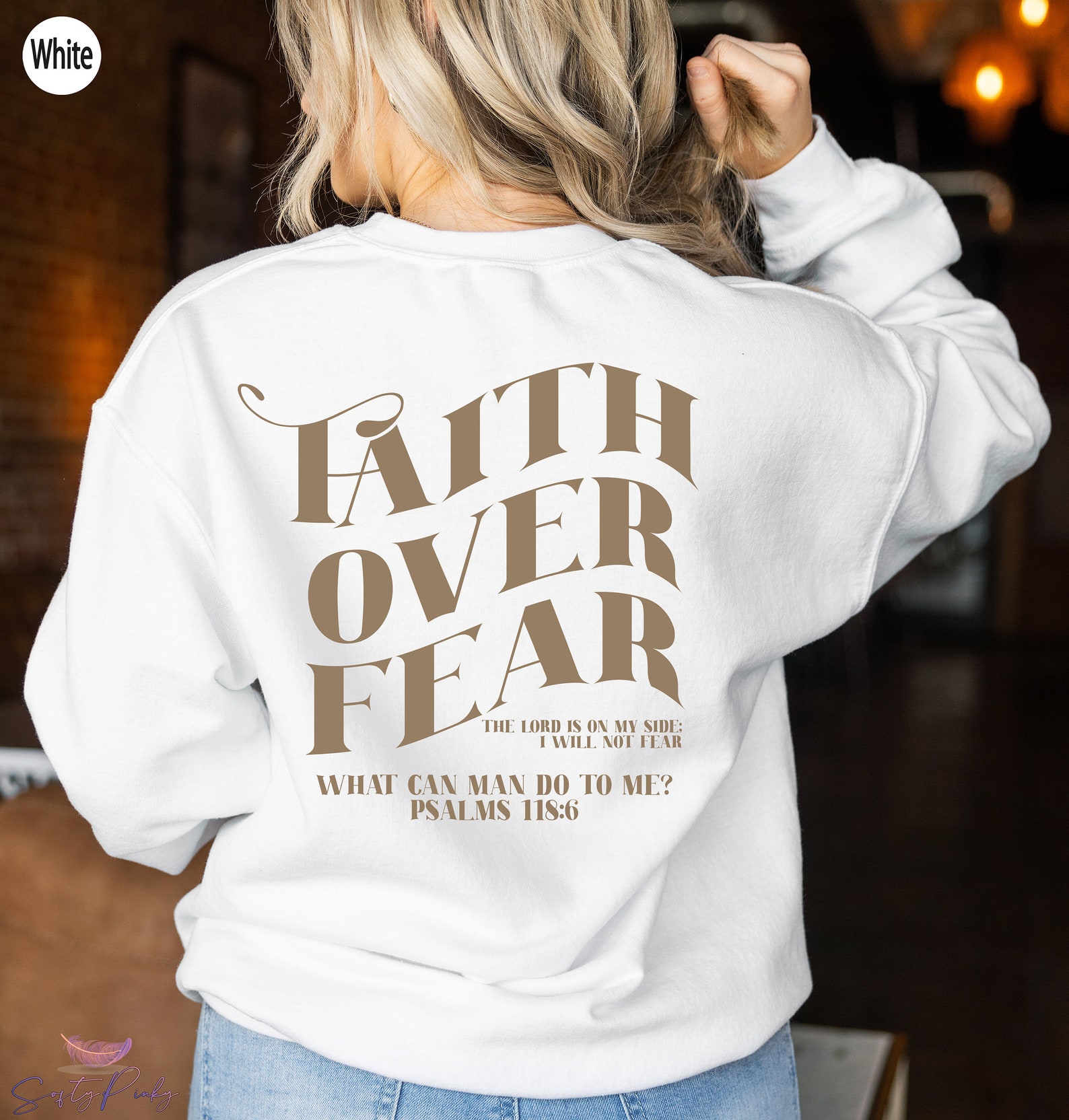 Faith Over Fear Hoodie Faith Sweatshirt Bible Verse Shirt Etsy