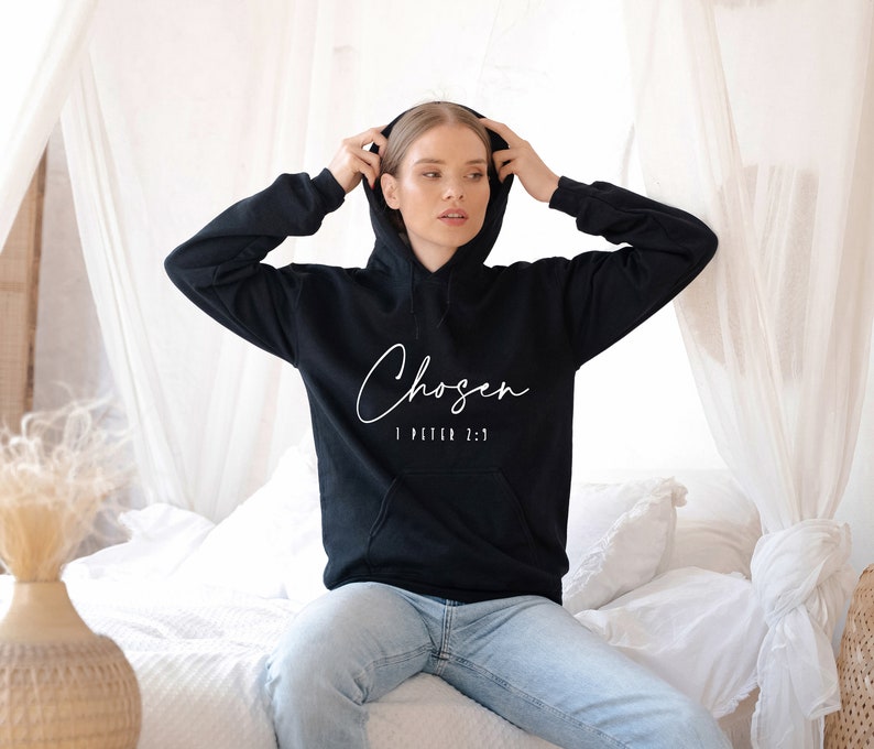 Chosen 1 Peter 2:9 Sweatshirt Chosen Hoodie Christian - Etsy