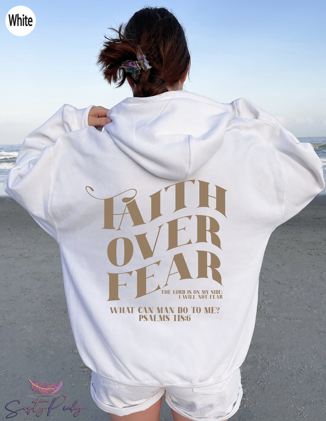 Faith Over Fear Hoodie, Faith Sweatshirt, Bible Verse Shirt, Christian ...