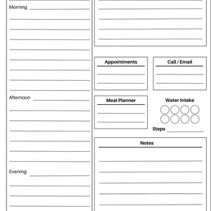 Daily To Do Planner, Instant Download, Printable Planner