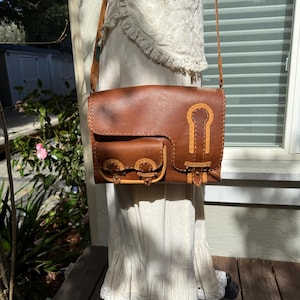 Hand Sewn Leather Messenger Bag