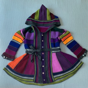 Rainbow Flare Sweater Coat