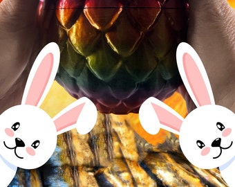 Giant Easter Dragon Egg to hide candy in the secret compartment.