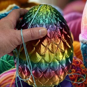 Enchanted Cat-Proof Dragon Egg Knitting Yarn Holder