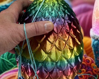 Enchanted Cat-Proof Dragon Egg Knitting Yarn Holder