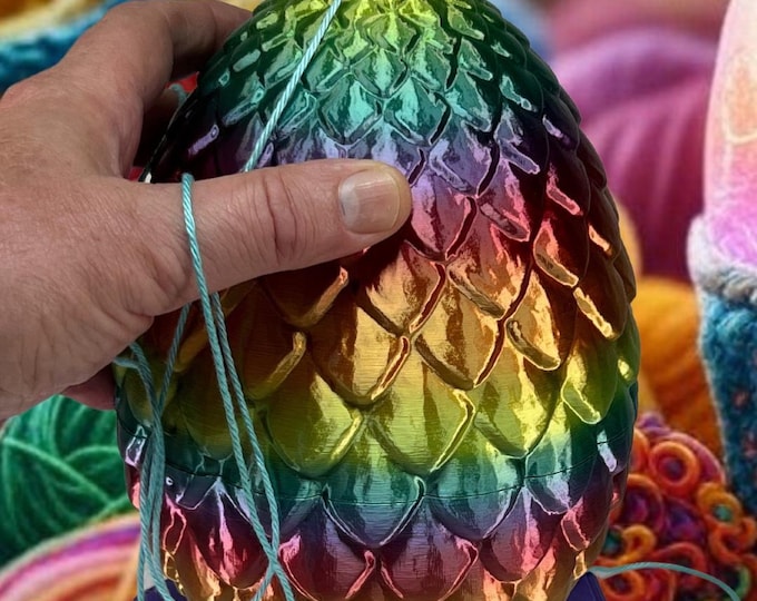 Featured listing image: Enchanted Cat-Proof Dragon Egg Knitting Yarn Holder