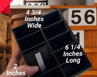Hymn Board Number Box – 4 Sizes - Scalable Options for Elegant Worship Classic Black