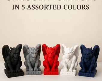 Medieval Dragon Gargoyle  Fence Post Toppers & Desk Book Ends