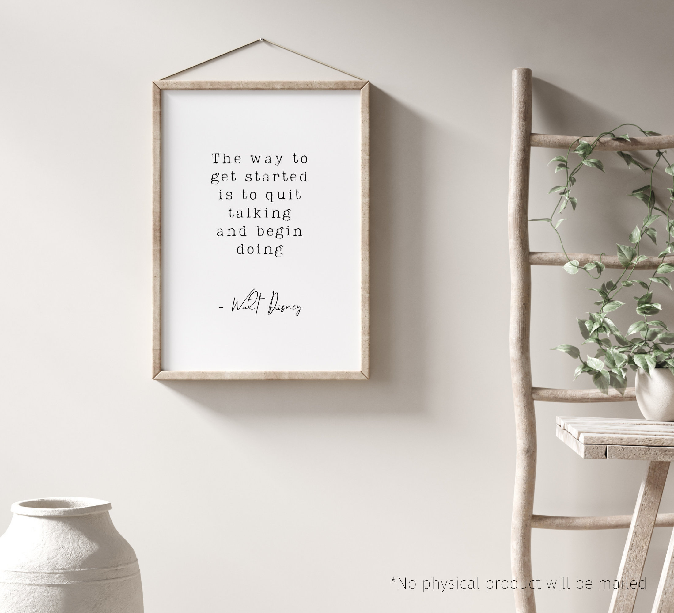 Disney Quote Wall Art, Walt Disney Quote Prints, Inspirational Wall Art