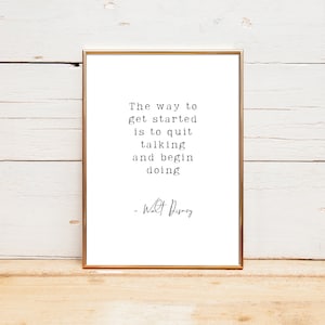 Disney Quote Wall Art, Walt Disney Quote Prints, Inspirational Wall Art, Modern Minimalist, Disney Wall Art, Digital Download, Printable