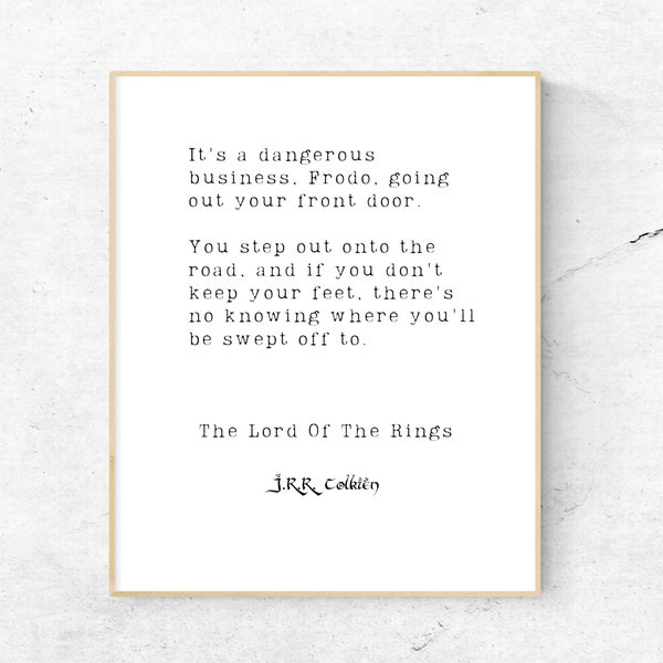 Jrr Tolkien Quote Etsy